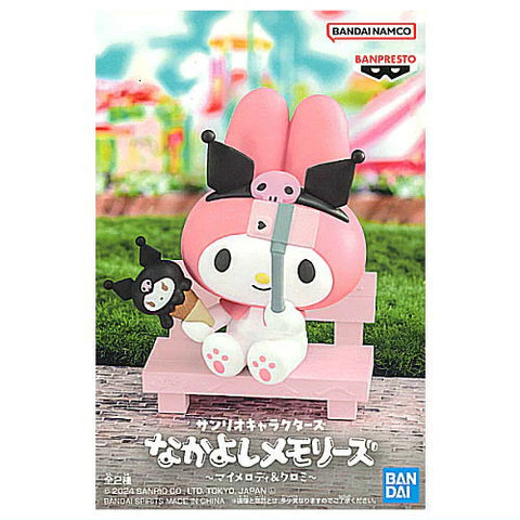 Sanrio characters Nakayoshi memories~My Melody & Kuromi~(A:My Melody) 10cm