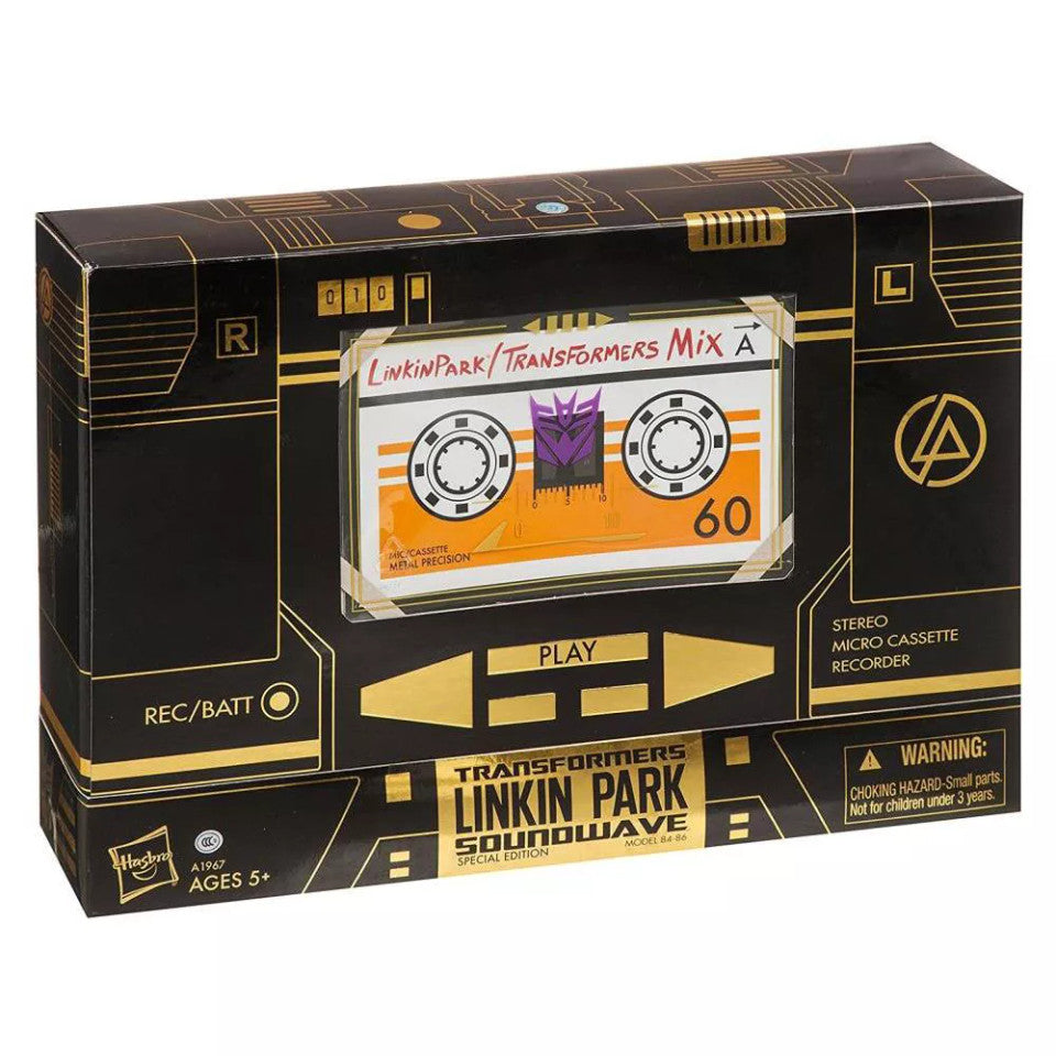 Transformers G1 Platinum Edition
Soundwave Gold Version Linkin Park Edition