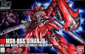 Bandai HGUC 116 Gundam MSN-06S SINANJU 1/144 Scale Kit