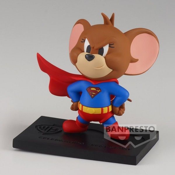 Banpresto WB100th Anniversary Tom And Jerry FigureI Collection Cranenking Figure - Jerry as Superman "Tom And Jerry"
