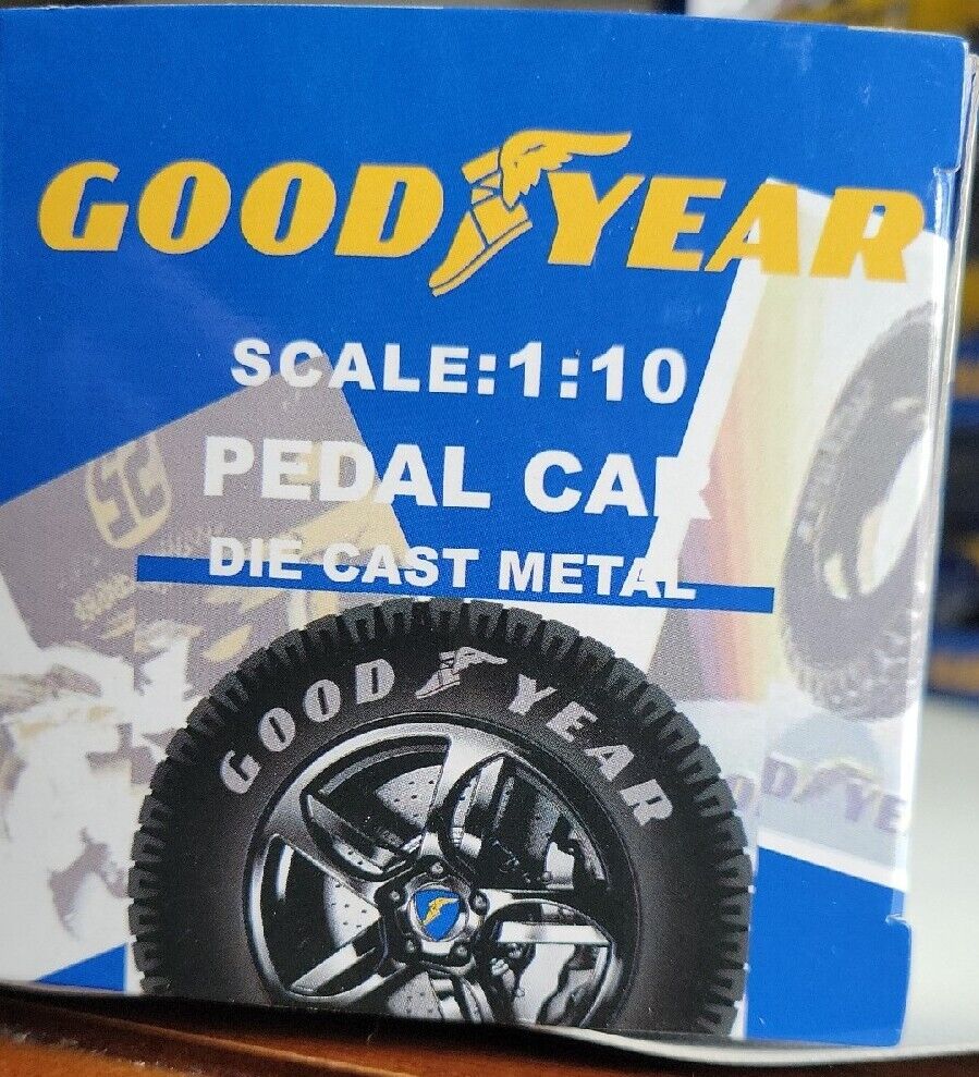Good Year Pedal Car, 1:10 scale Diecast Metal Nib W/crate Load