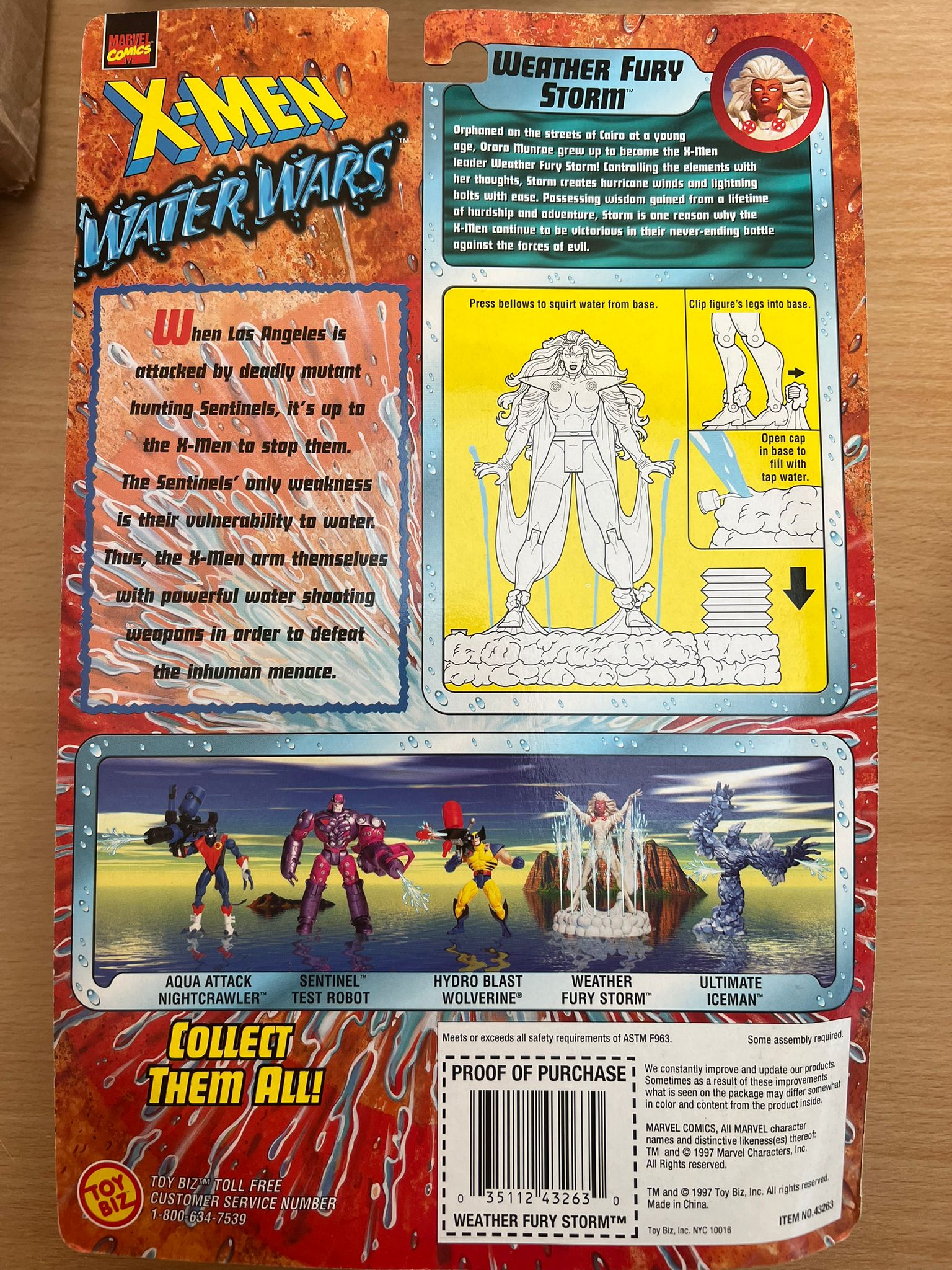 Marvel X-Men Water Wars Weather Fury Storm Action Figure