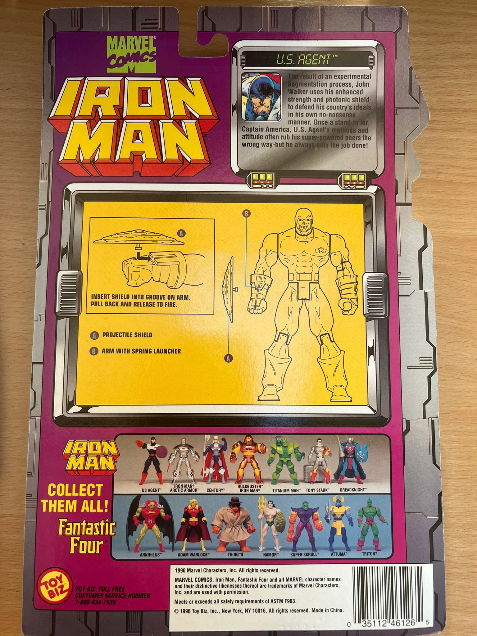 Toy Biz Marvel Comics Iron Man U.S. Agent