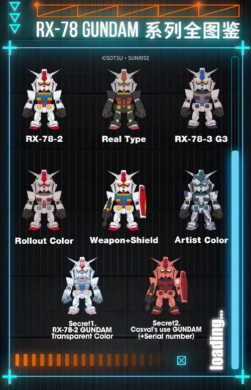 Bandai Namco QMSV Mini Gundam RX-78-2 (Full case of 8)