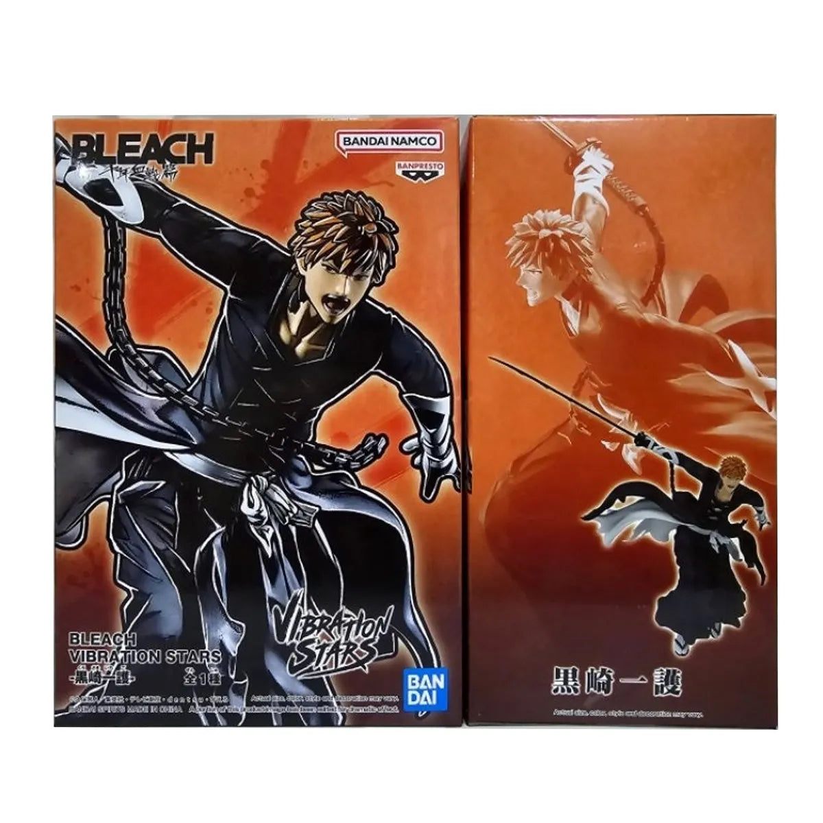 Description
Get ready for battles in the spirit world! Channel the incredible energy of BLEACH with the Ichigo Kurosaki Vibration Stars Prize Figure. With his Zanpakuto at the ready, Ichigo embodies the essence of a Soul Reaper. The figure's dynamic pose and vivid colors capture the intensity of the series, making it a fantastic addition to any BLEACH collection.

Details:

Size: Approx TBD inches tall
Material: ABS, PVC
Manufacturer: Bandai Spirits