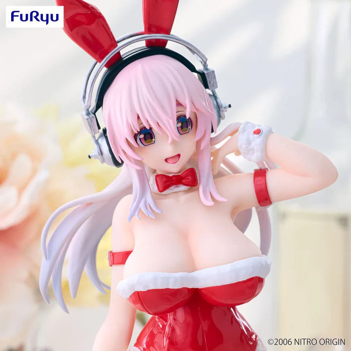 Furyu Super Sonico BiCute Bunnies PVC Statue Red Color Ver. 30cm