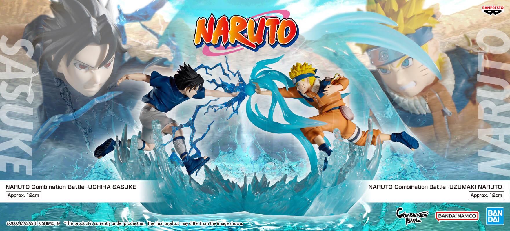 Naruto Combination Battle Uzumaki Naruto & Uchiha Sasuke figure 12cm (Set of 2)