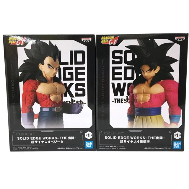 Dragon Ball GT Solid Edge Works Super Saiyan 4 Son Goku & Vegeta figure 21cm (Set of 2)