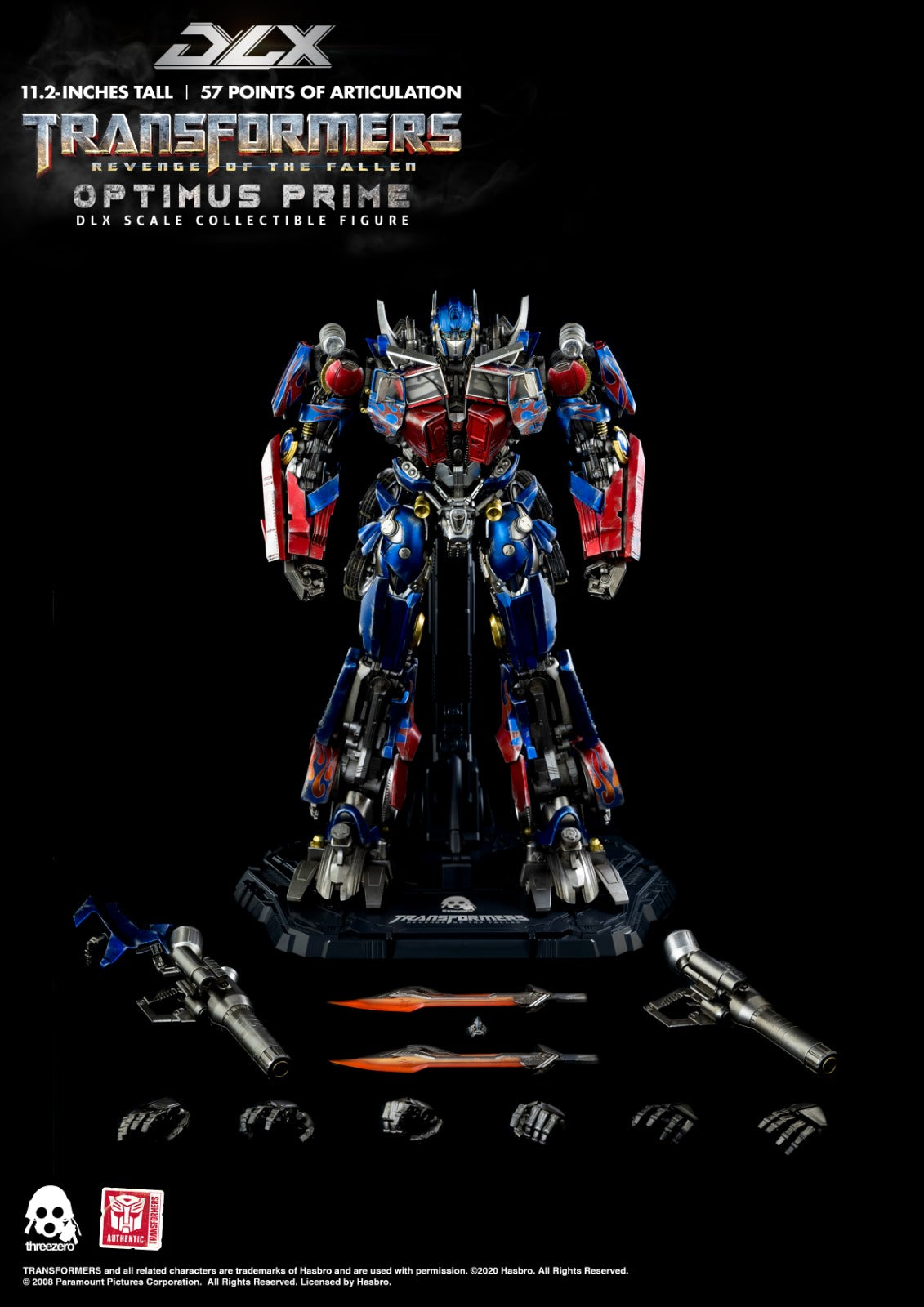 ThreeZero Reveal Transformers Revenge of the Fallen DLX Optimus Prime & DLX Jetfire (Set of 2)