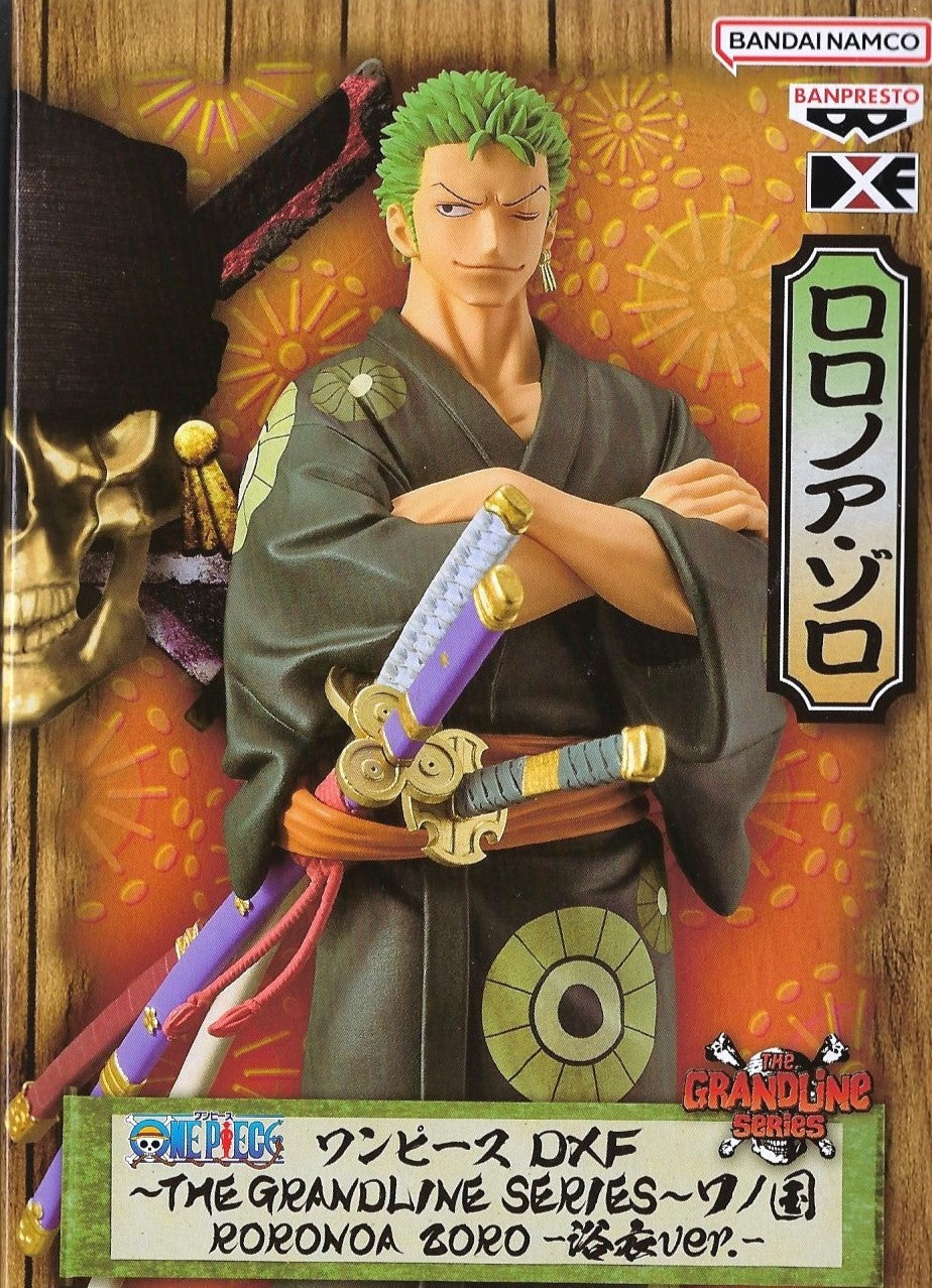 One Piece Grandline Series Wanokuni Yukata Silvers Roronoa Zoro figure