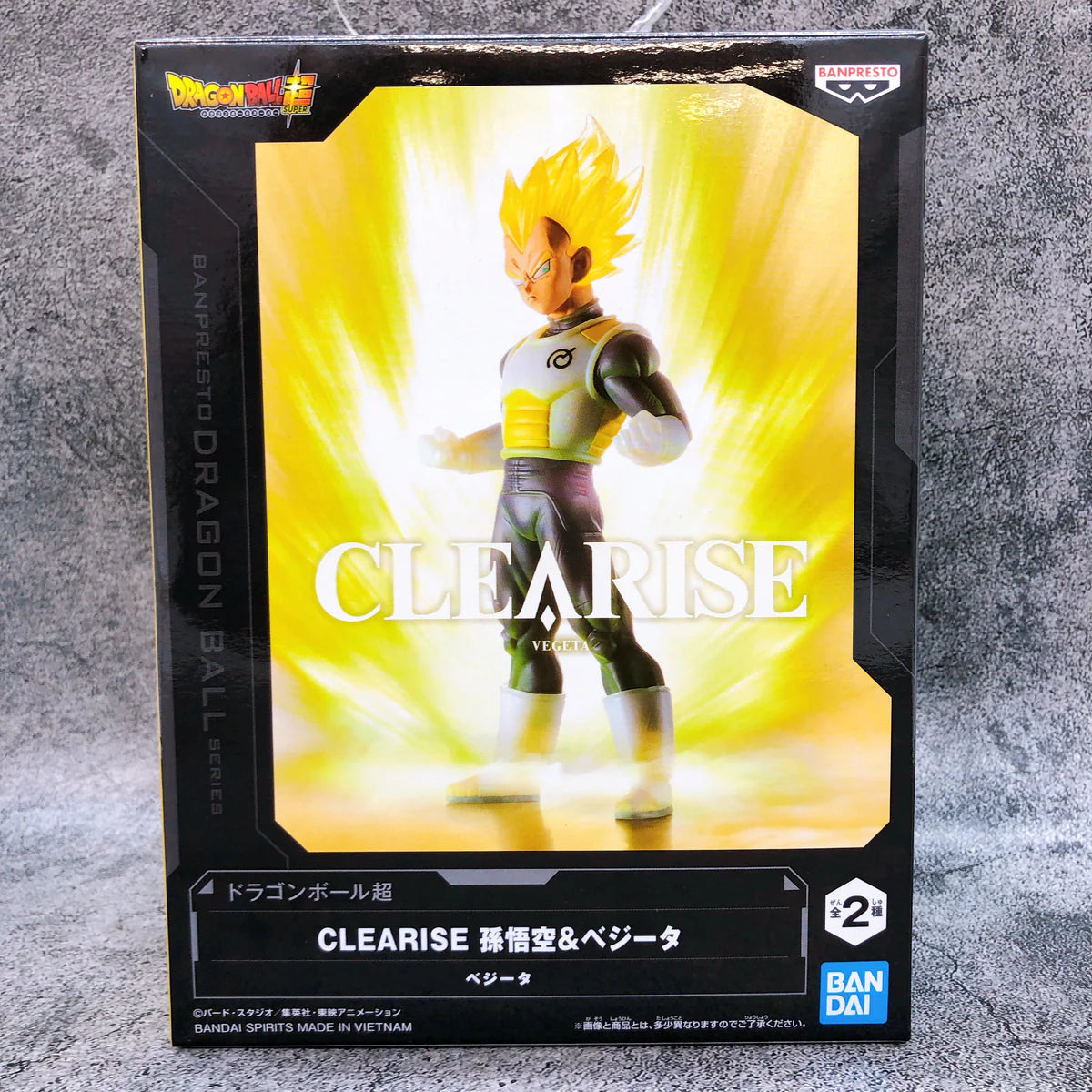 BANPRESTO Dragon Ball Z Super Clearise Son Goku & Vegeta figure 21 & 19cm (Set of 2)
