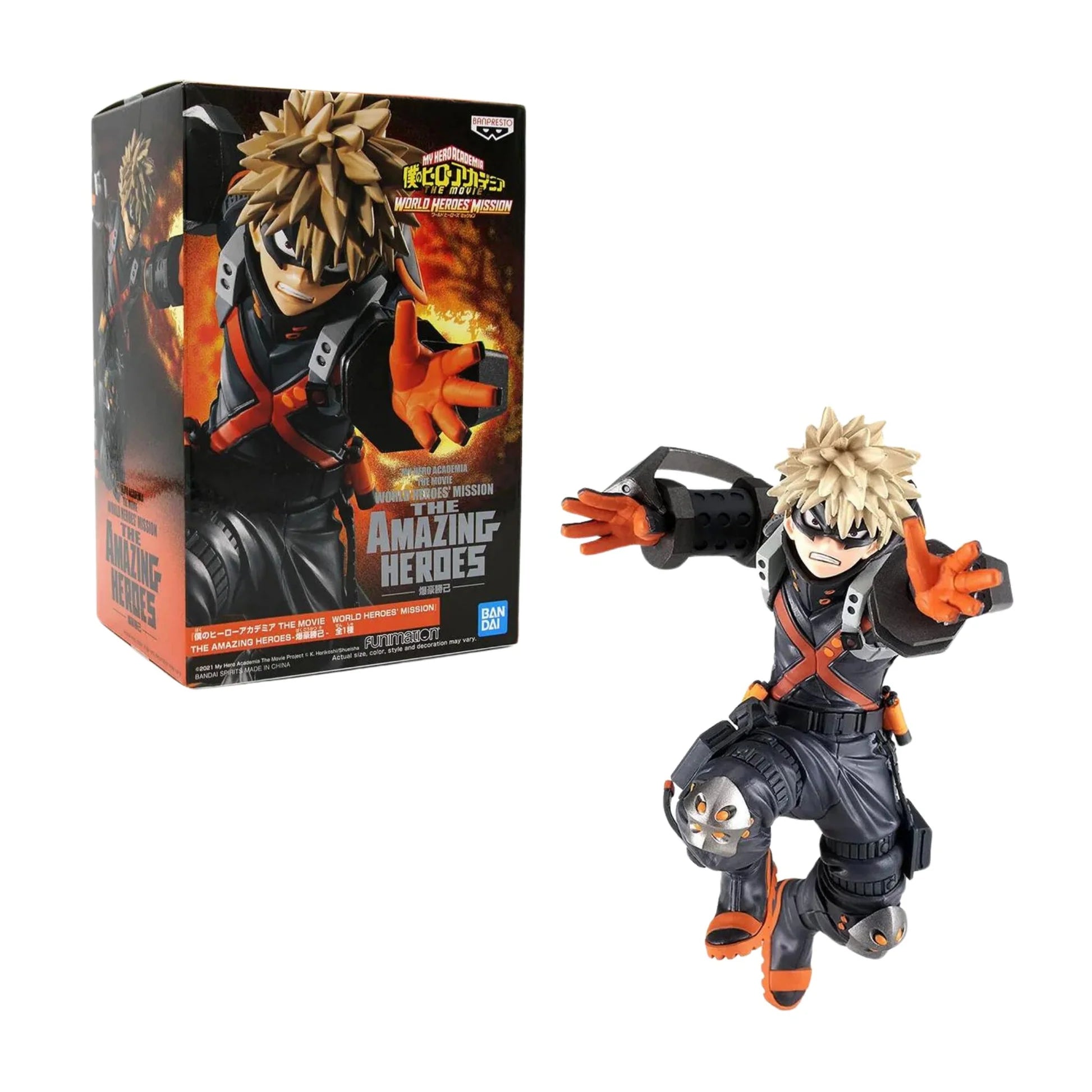 Banpresto My Hero Academia Figure World Hero's Mission The Amazing Heroes Katsuki Bakugo