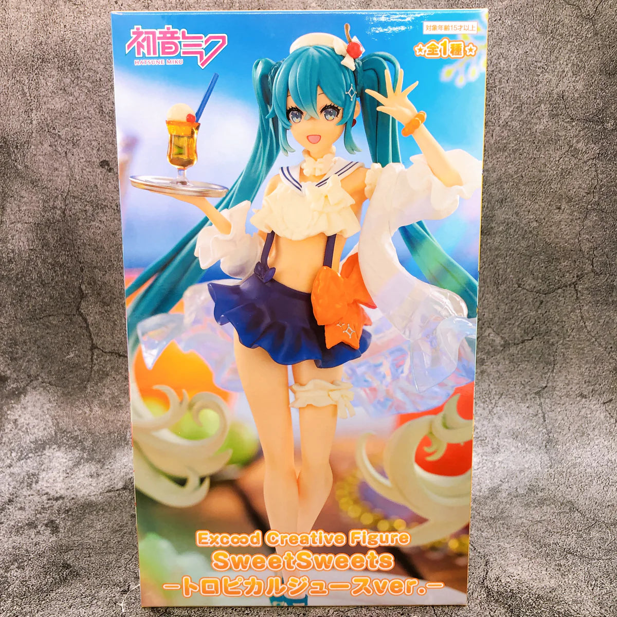 FuRyu Hatsune Miku Tropical Juice ver. Exc∞d Creative Figure SweetSweets 17cm