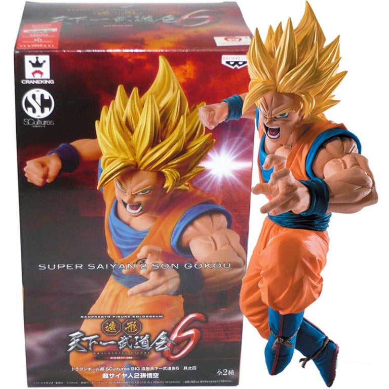 Banpresto Dragon Ball Z S.SAIYAN 2 GOKU Scultures Figure Colosseum 6 Vol.4 13cm