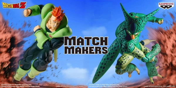 Banpresto DRAGON BALL Z MATCH MAKERS - CELL (VS ANDROID 16) 16cm