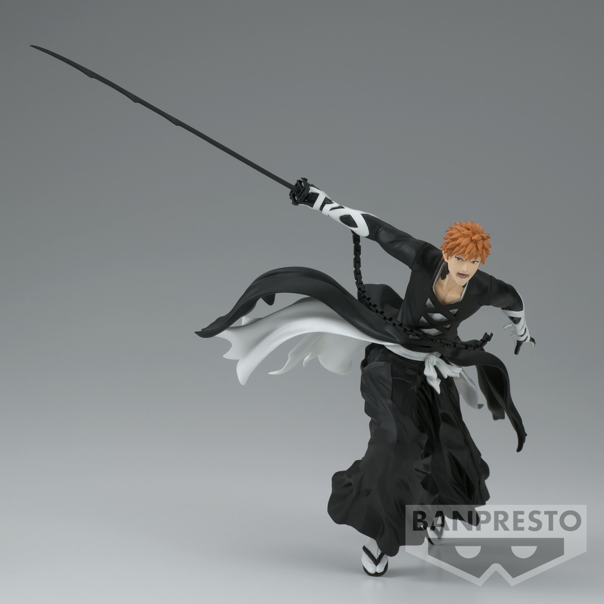 Description
Get ready for battles in the spirit world! Channel the incredible energy of BLEACH with the Ichigo Kurosaki Vibration Stars Prize Figure. With his Zanpakuto at the ready, Ichigo embodies the essence of a Soul Reaper. The figure's dynamic pose and vivid colors capture the intensity of the series, making it a fantastic addition to any BLEACH collection.

Details:

Size: Approx TBD inches tall
Material: ABS, PVC
Manufacturer: Bandai Spirits