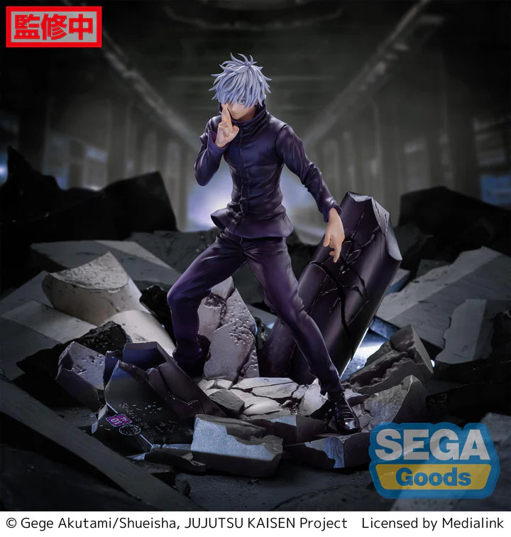Sega JUJUTSU KAISEN S2 - Satoru Gojo - Statue Luminasta Figurizm 21cm