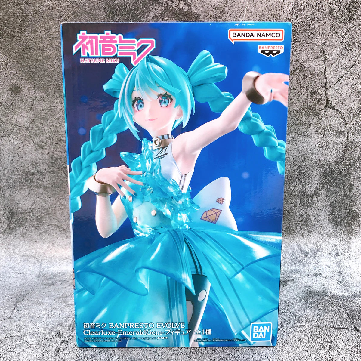 Banpresto - Vocaloid - Hatsune Miku - Clearluxe Emerald Gem Evolve Figure 28cm