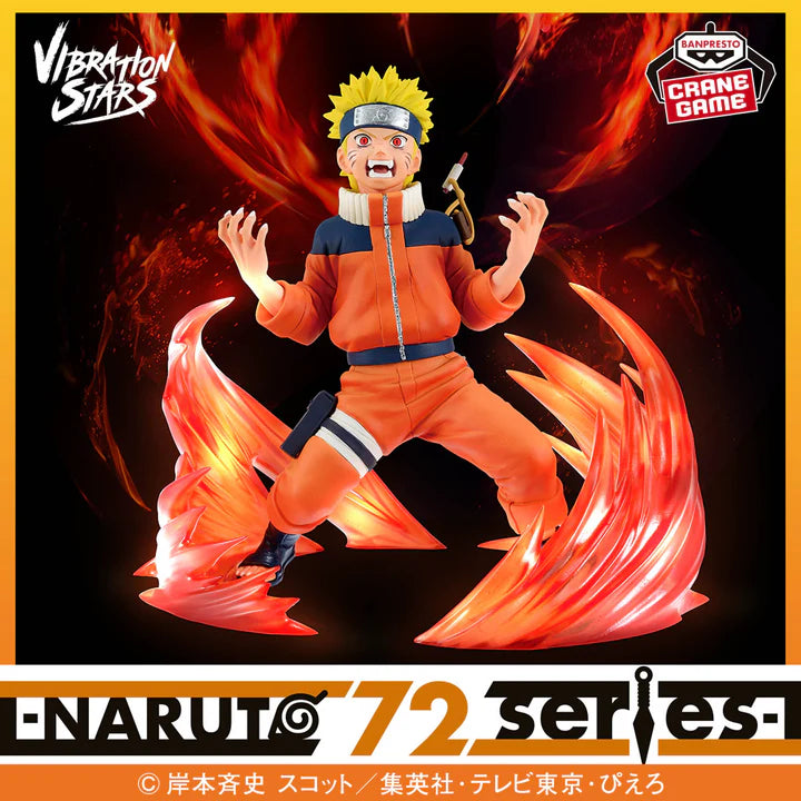Naruto Shippuden Vibration Stars - Naruto Uzumaki Nine Tails NARUTO 72 Series 15cm