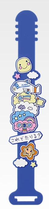 Bandai Ichiban Kuji Tamagotchi Connection: Corner Shop – Blue Character Rubber Tie (I Prize)