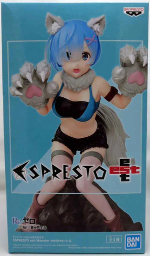 Re:Zero Figure Starting Life in Another World Espresto Est-Monster Motions Rem