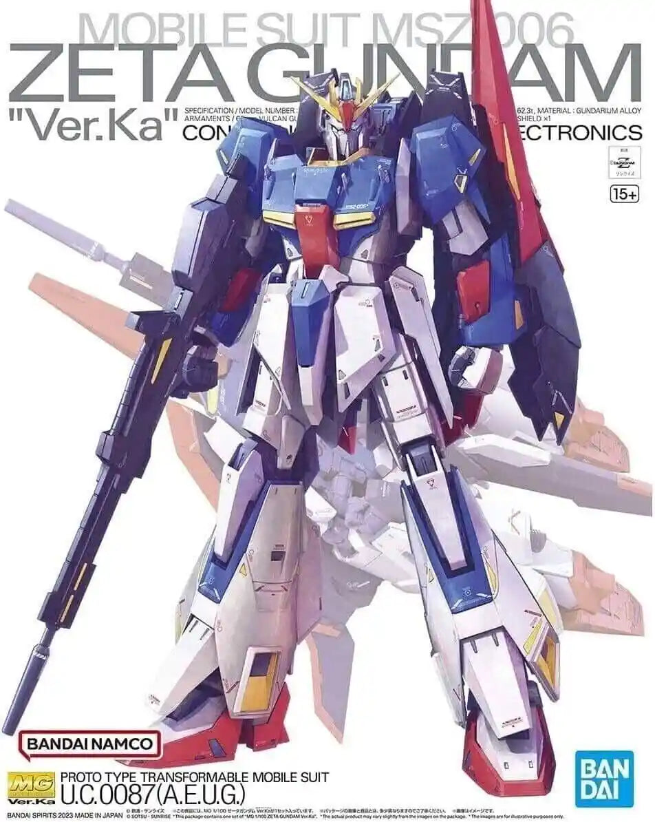 BANDAI MG 1/100 Ver. Ka ZZ GUNDAM & ZETA GUNDAM Set