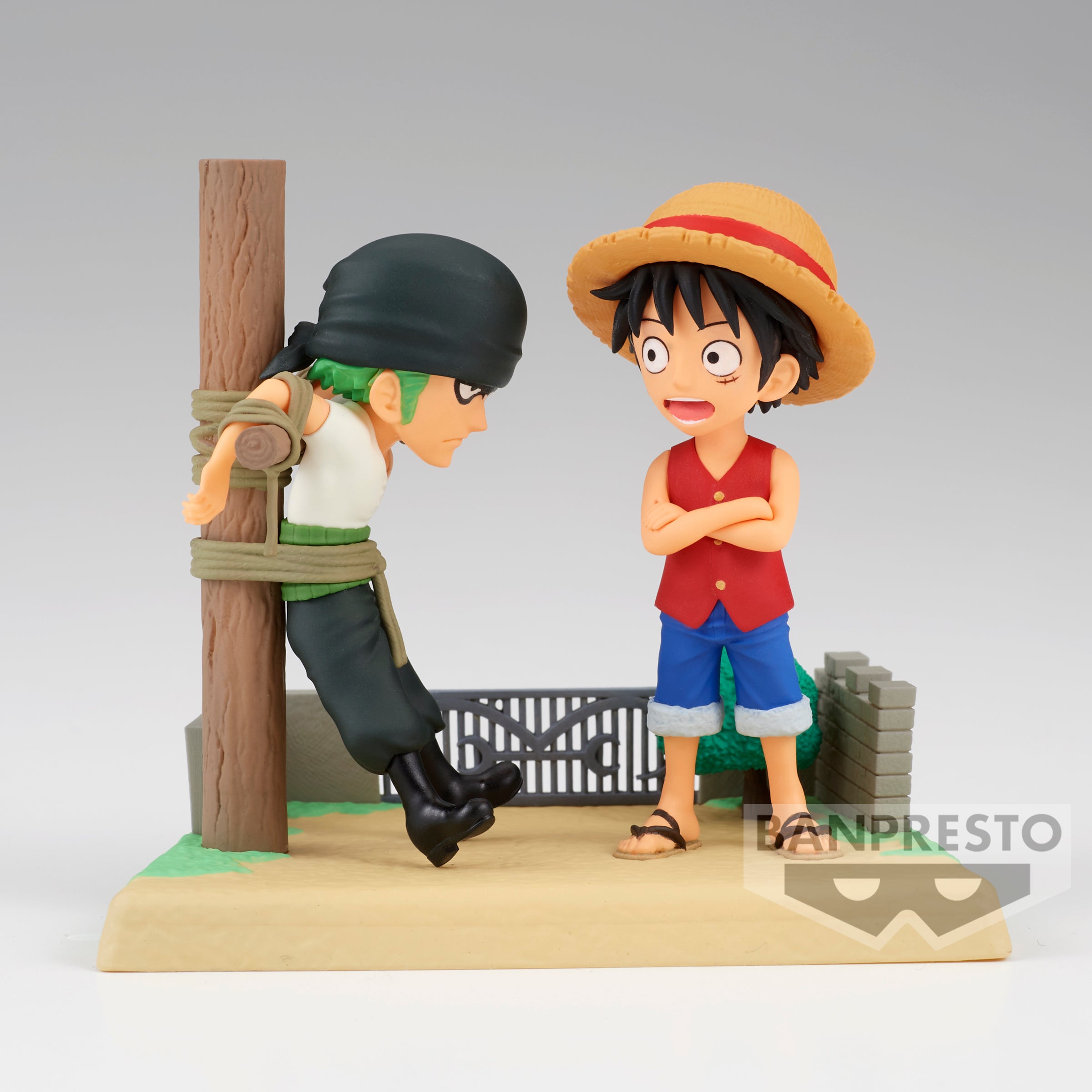 Banpresto - ONE PIECE WORLD COLLECTABLE FIGURE LOG STORIES -MONKEY.D.LUFFY&RORONOA ZORO-