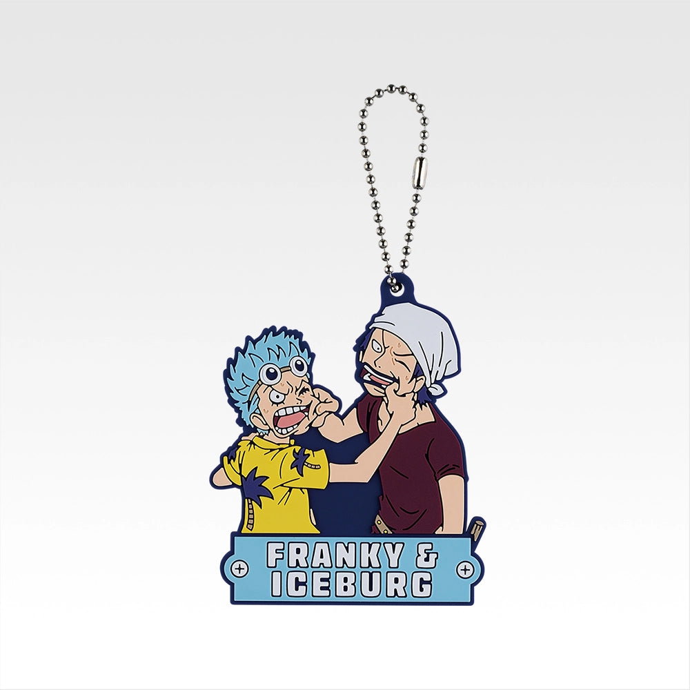Bandai Ichiban Kuji One Piece Dramatic Memories – Franky & Iceburg Rubber Keychain (I Prize)