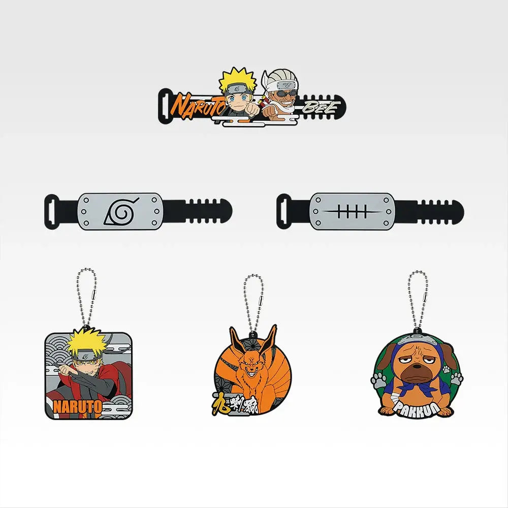 Bandai Ichiban Kuji Naruto Shippuden – Naruto Uzumaki & Killer Bee Rubber Cable Organiser (H Prize)