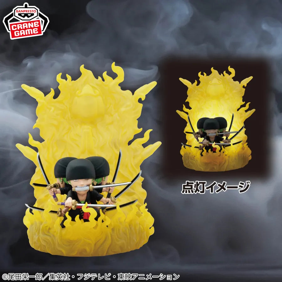 Banpresto One Piece Roronoa Zoro Room Light - Demonic Nine Swords Style Ashura - 15cm