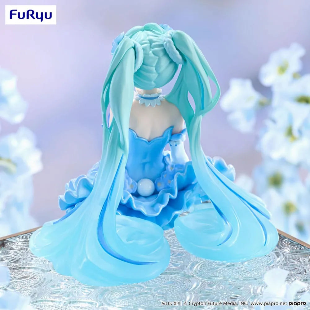 FuRyu Hatsune Miku Flower Fairy Nemophila Pale Blue ver Noodle Stopper Figure 15cm