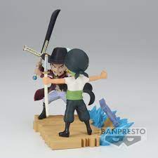 Banpresto - ONE PIECE WORLD COLLECTABLE FIGURE LOG STORIES-RORONOA ZORO VS DRACULE.MIHAWK-