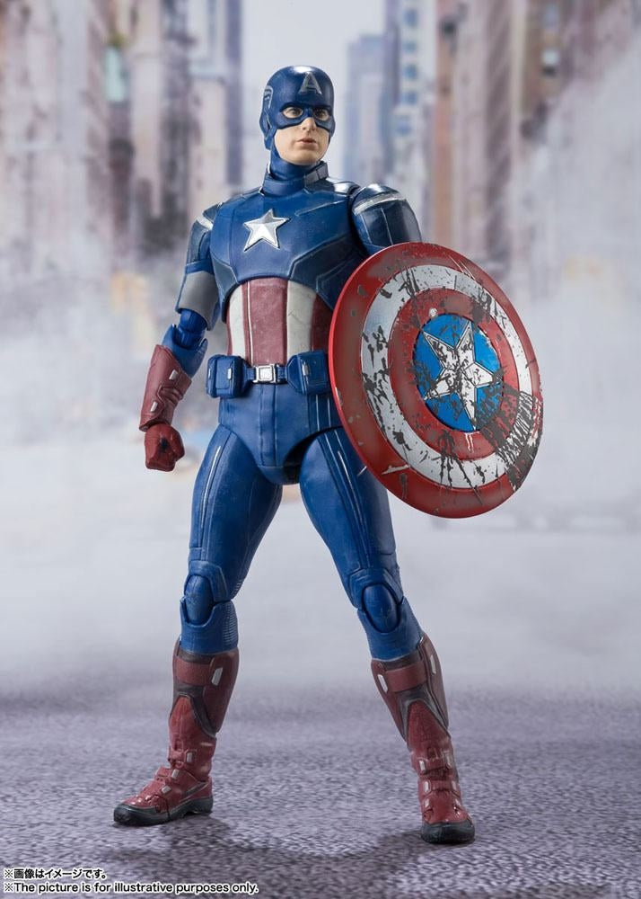 Figura Captain America - Battle Of New York - Infinity Saga - S.H.Figuarts - Bandai