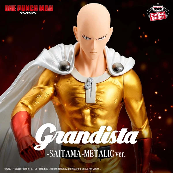 Banpresto One Punch Man Grandista - Saitama Metallic Ver. 27cm