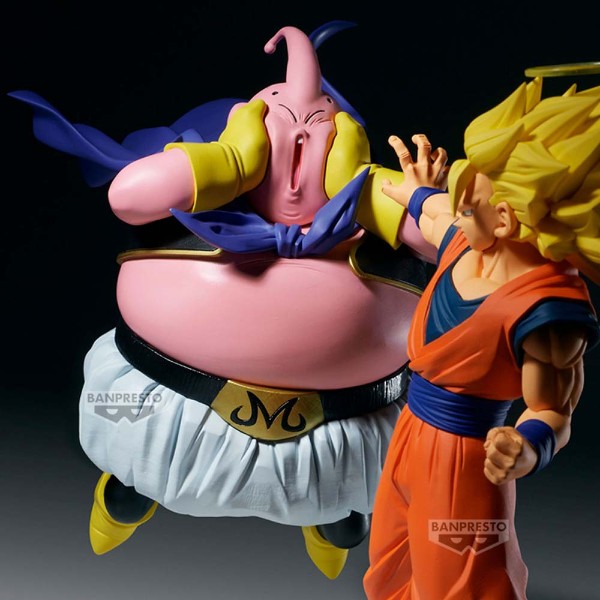 Banpresto Dragon Ball Z Collectible Action Figure - Match Makers (Vs Majin Buu) Goku Super Saiyan 3 & Majin Buu (Set of 2)17 cm