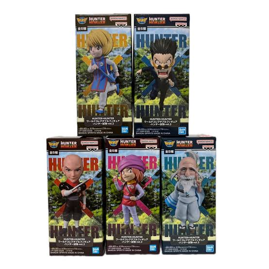 Banpresto Hunter X Hunter World Collectable Figures - Hunter Exam Vol. 2 Complete Set of 5 Types