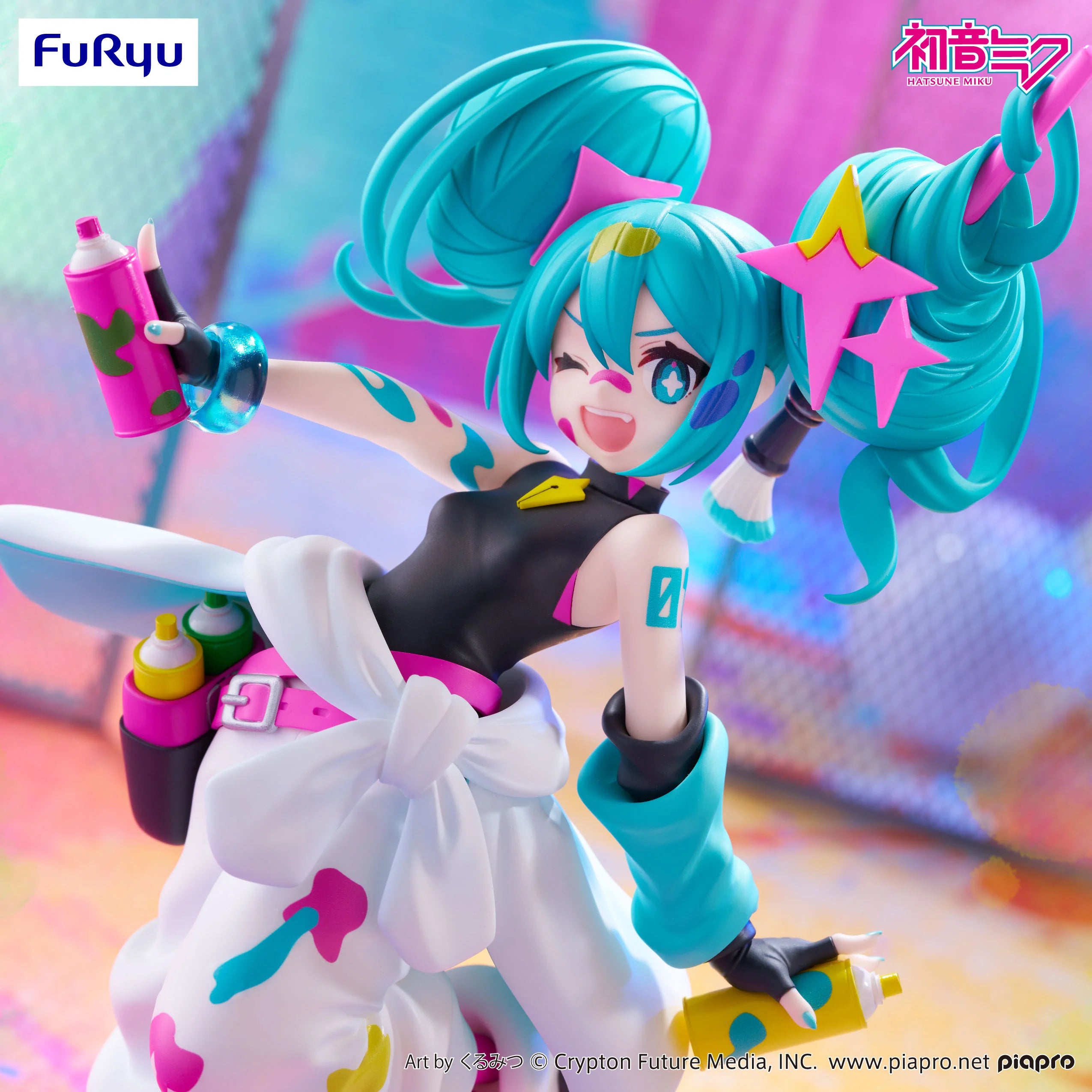 Hatsune Miku - Hatsune Miku Paint Girl Trio-Try-It figure 19cm