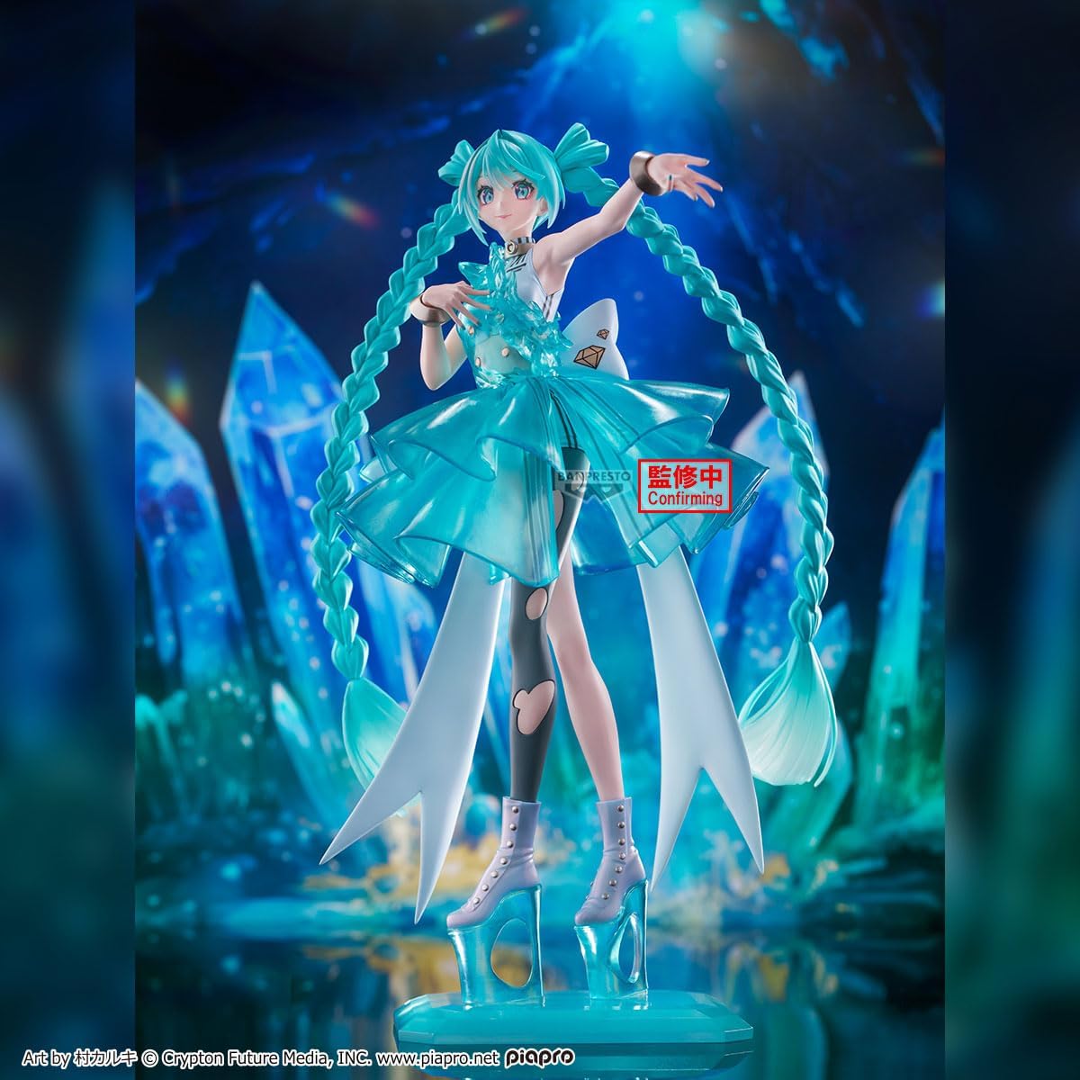 Banpresto - Vocaloid - Hatsune Miku - Clearluxe Emerald Gem Evolve Figure 28cm