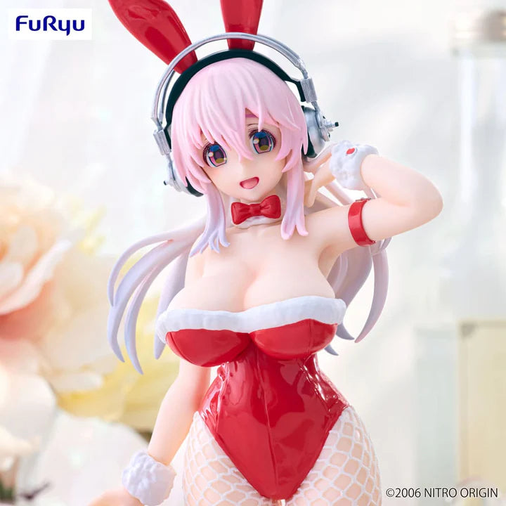 Furyu Super Sonico BiCute Bunnies PVC Statue Red Color Ver. 30cm