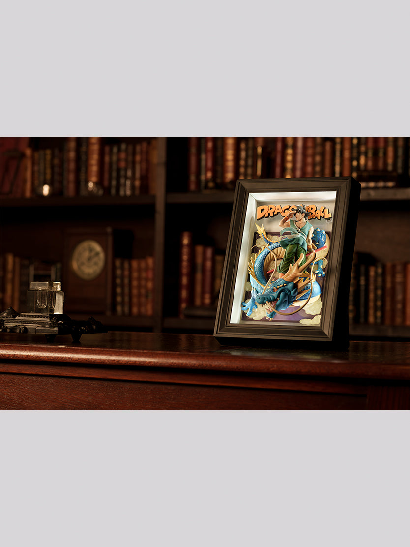 Bandai Dragon Ball Tamashii Art Goku and Dragon 3D Wall Art