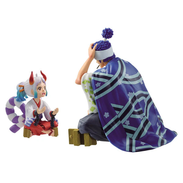 ONE PIECE FIGURE - ICHIBAN KUJI EMOTIONAL STORIES - PRIZE D - REVIBLE MOMENT - YAMATO AND SHIMOTSUKI USHIMARU -