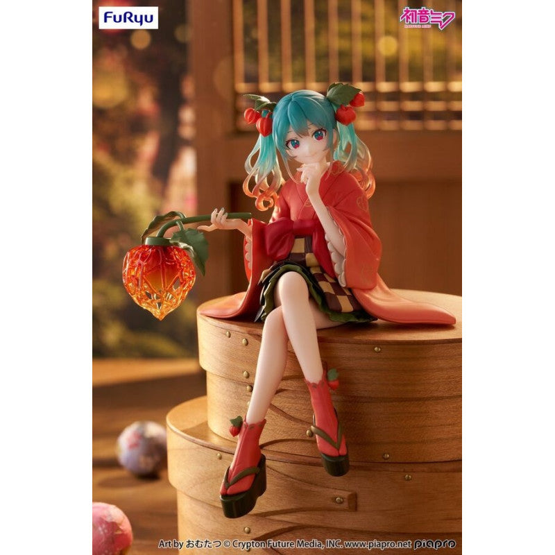 FuRyu Hatsune Miku Flower Fairy Ground cherry ver. Noodle Stopper Figure 15cm