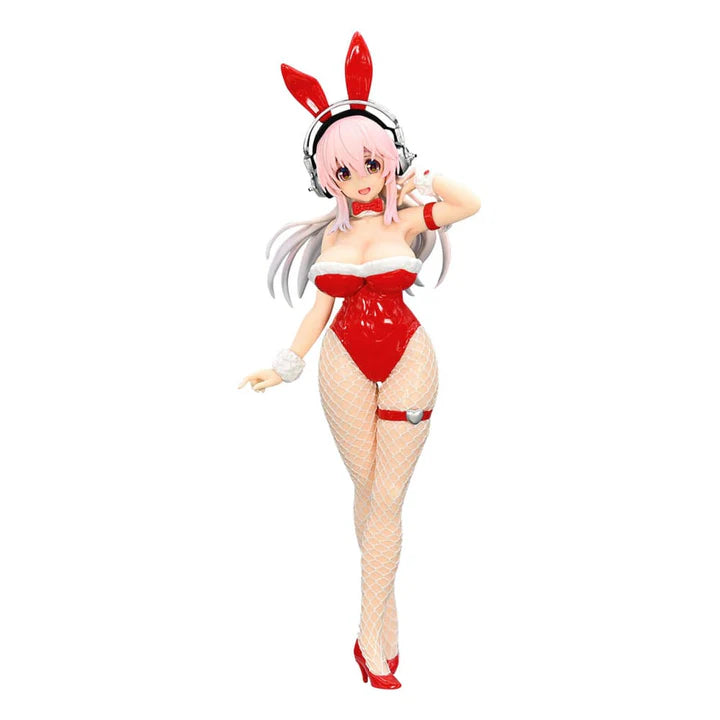 Furyu Super Sonico BiCute Bunnies PVC Statue Red Color Ver. 30cm