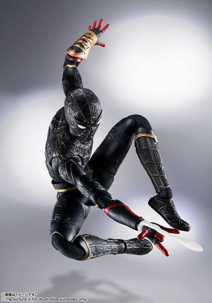 Bandai S.H. Figuarts Spider-Man Black & Gold Suit Figure (Spider-Man: No Way Home)