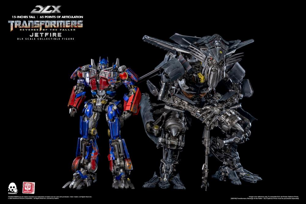 ThreeZero Reveal Transformers Revenge of the Fallen DLX Optimus Prime & DLX Jetfire (Set of 2)