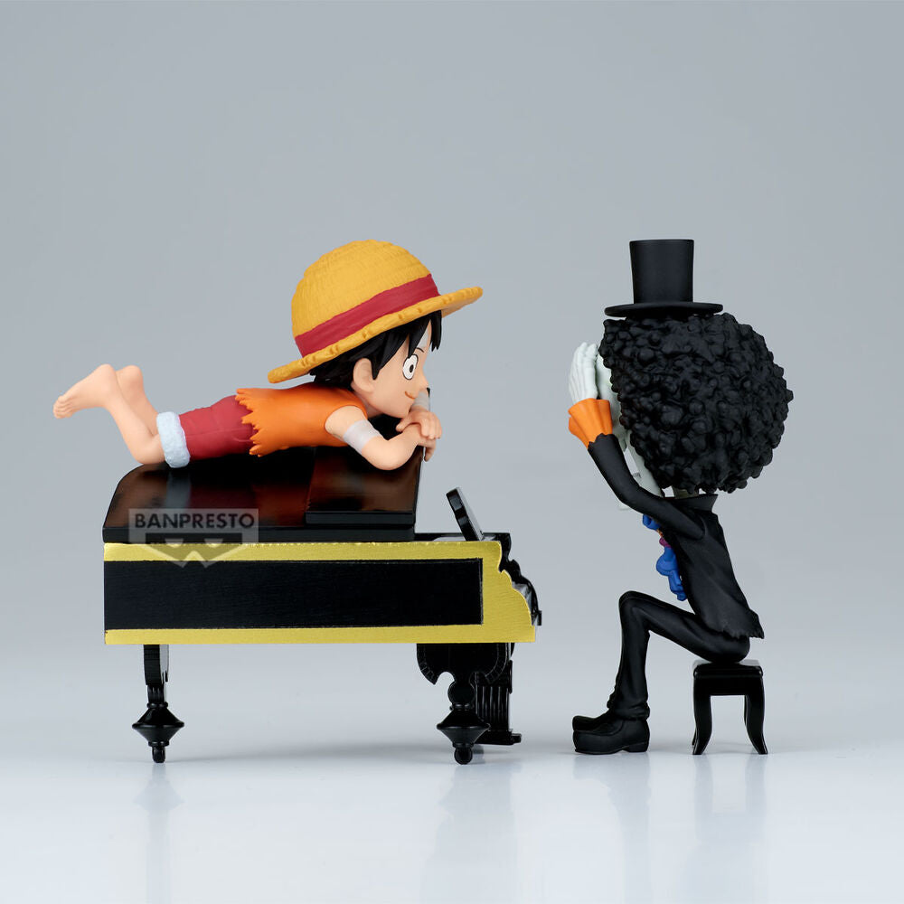 One Piece Luffy & Brook Word Collectable Stories figure 8cm