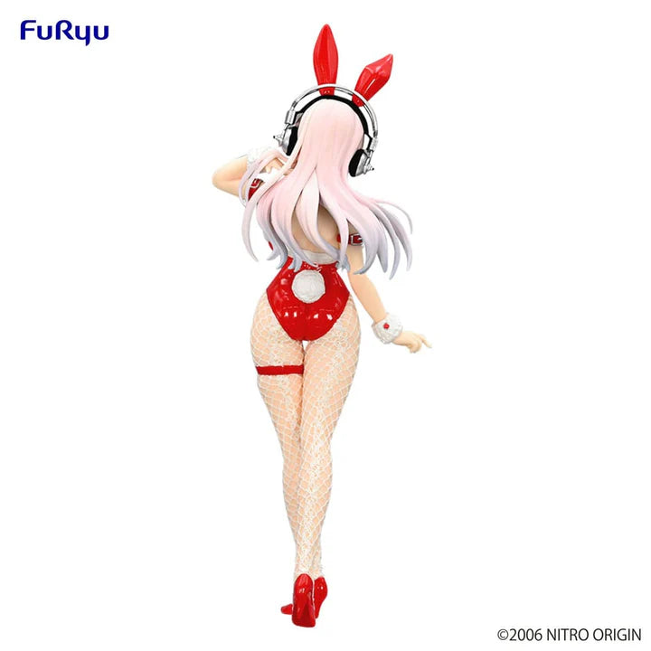 Furyu Super Sonico BiCute Bunnies PVC Statue Red Color Ver. 30cm