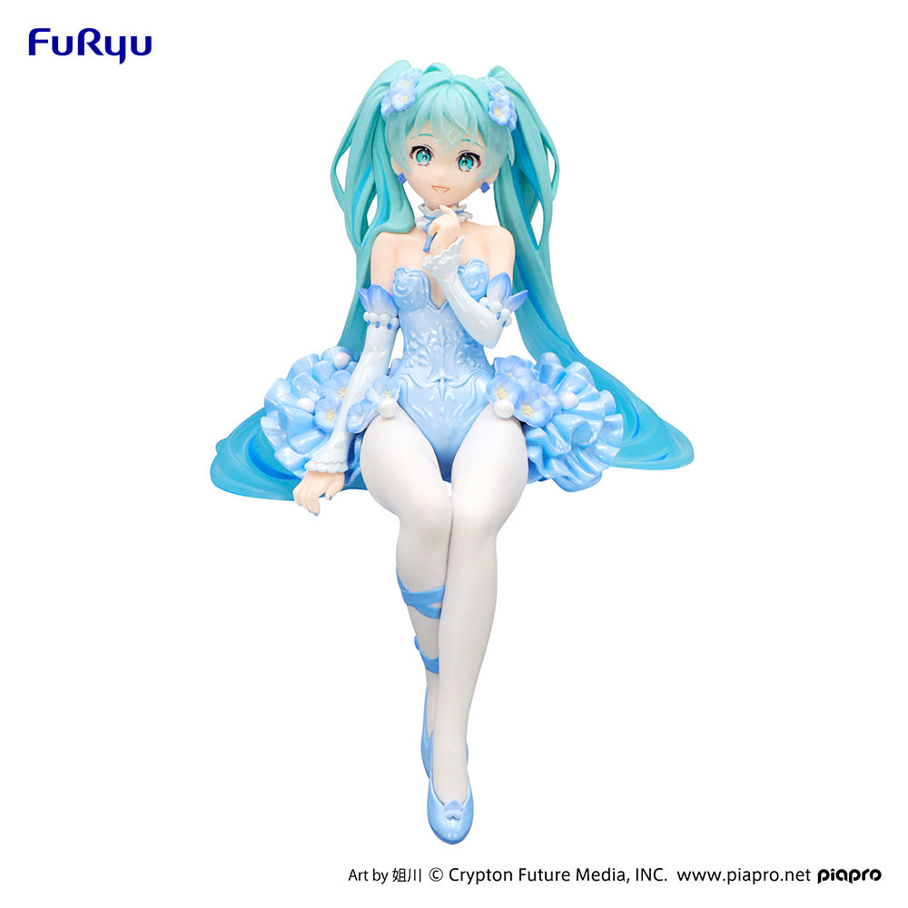 FuRyu Hatsune Miku Flower Fairy Nemophila Pale Blue ver Noodle Stopper Figure 15cm