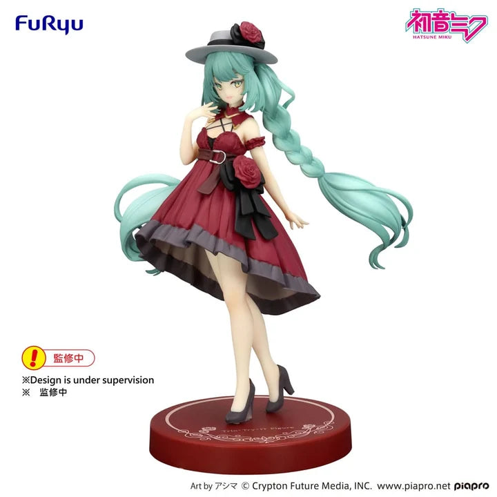 FuRyu Hatsune Miku Trio-Try-iT -  Hatsune Miku Outing Dress Red Ver. 19cm