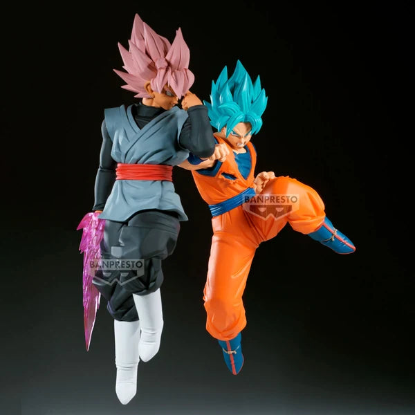 Banpresto DRAGON BALL SUPER MATCH MAKERS - GOKU BLACK SUPER SAIYAN ROSÉ VER. (VS SON GOKU ) 23cm